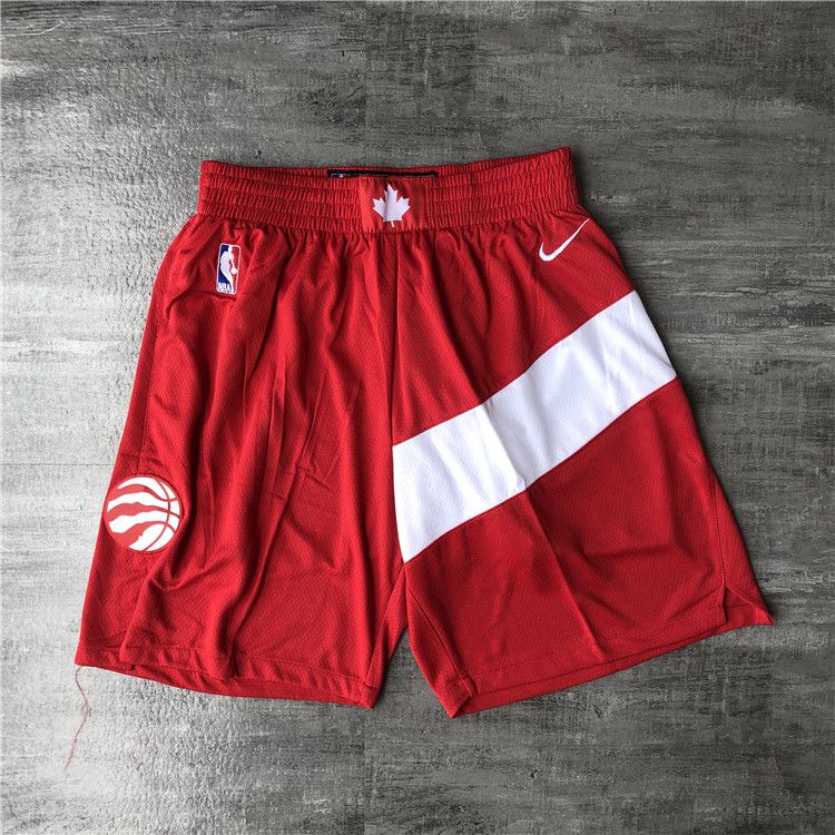 Men NBA Toronto Raptors Red Shorts 0416->toronto raptors->NBA Jersey